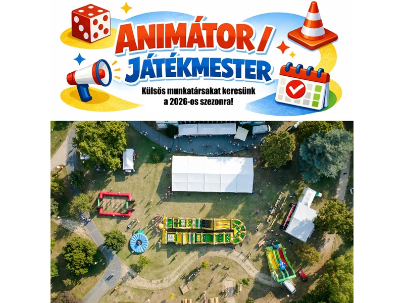 Animátorokat (játékmestereket) kutatunk a 2026-os szezonra! 
