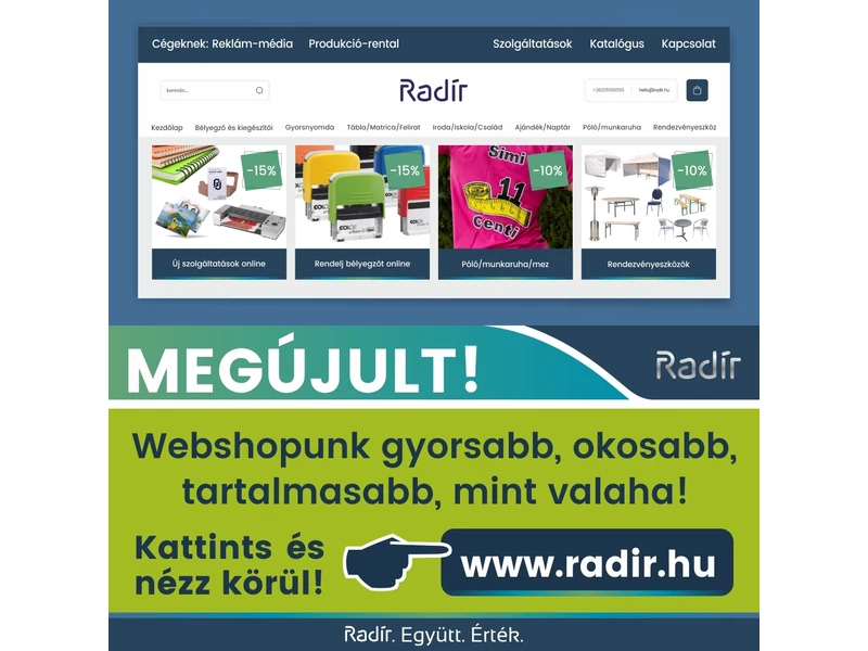 Elindult a megújult radir.hu – gyorsabb, okosabb, tartalmasabb mint valaha! 